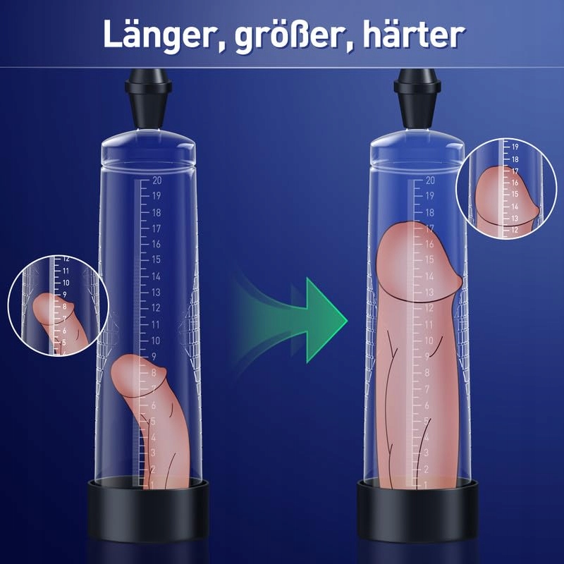PENIS PUMPE Zabawka Dla Mężczyzn Ręczna Pompa Próżniowa Powiększanie Penisa — miniatura 2