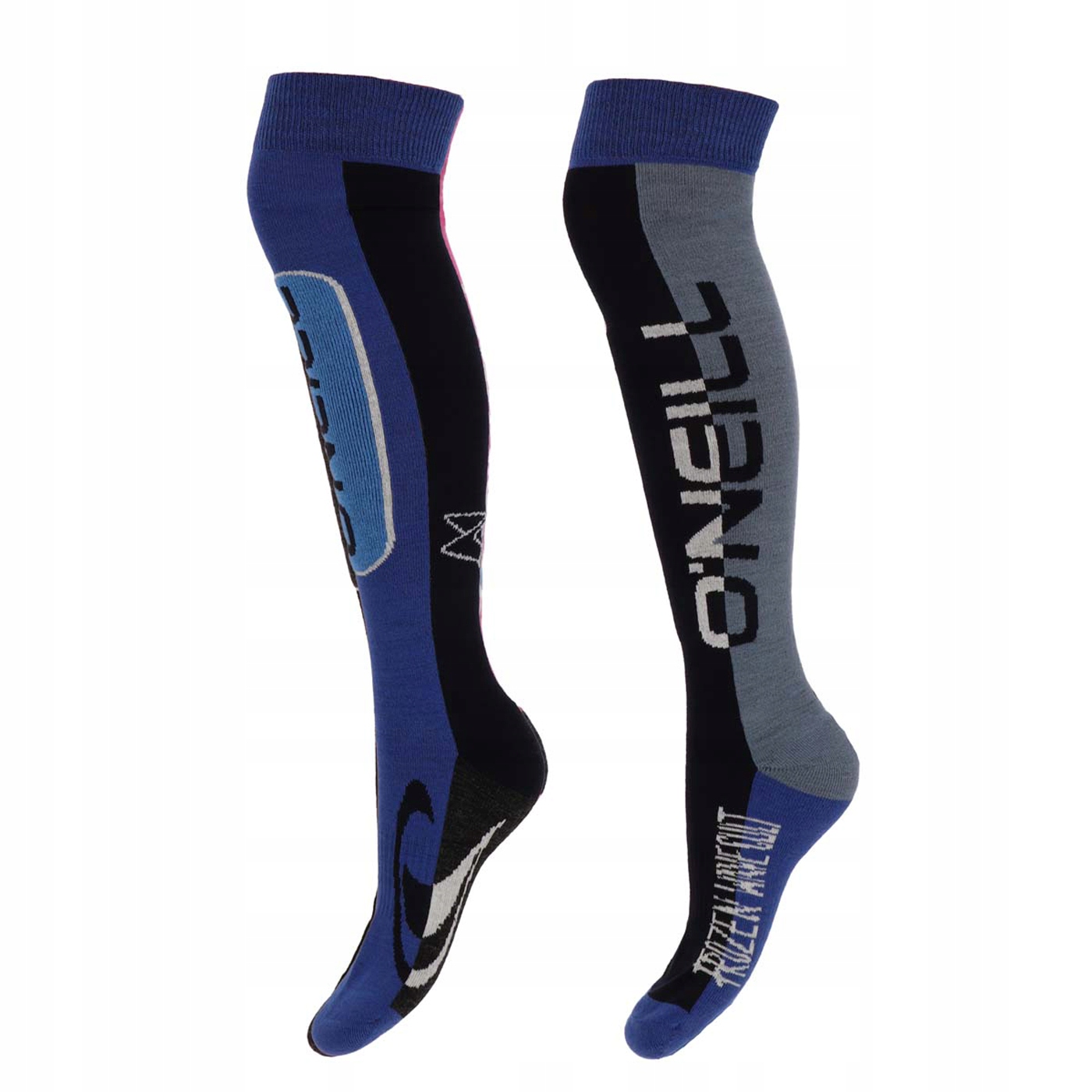 Skarpety wysokie U Ski Socks Colourblock Logo 2PK 43-46 O'neill