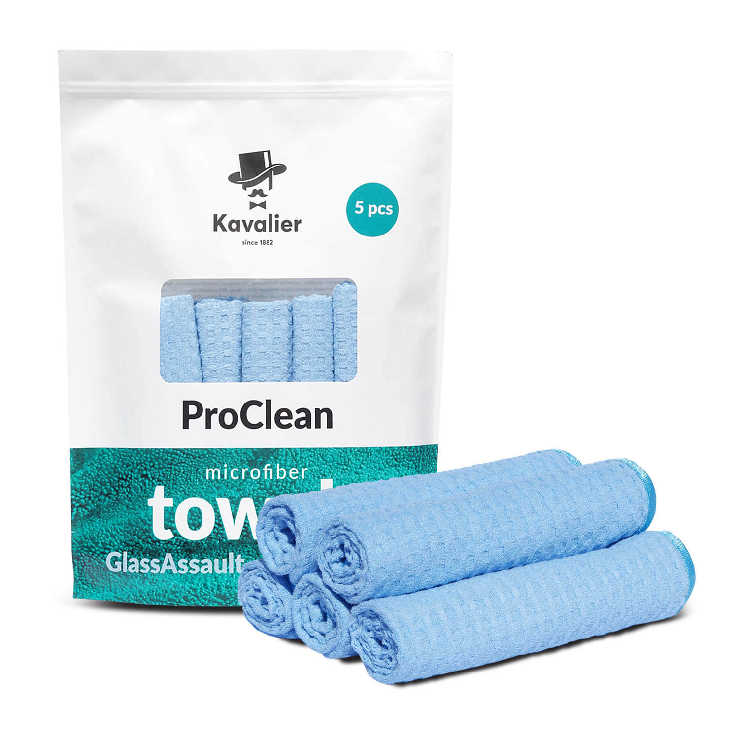 Profesionální mikrovlákno na autoskla – sada 5 kusů – 41 x 41 cm