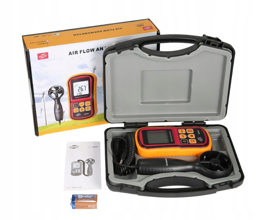 Profesjonalny Anemometr Benetech GM8901 Marka Benetech