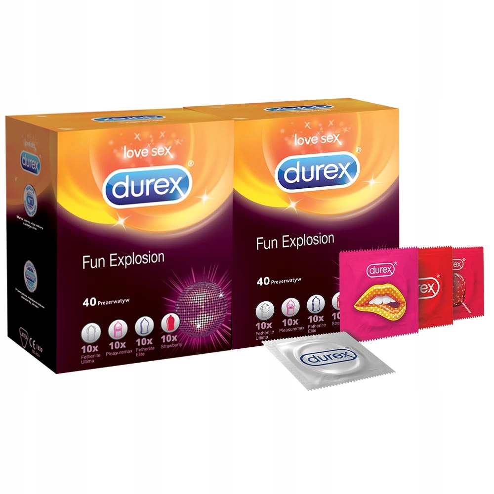 

Durex prezerwatywy 80 Fun Explosion MIX zestaw