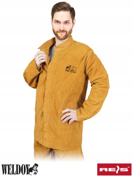 Kožená Ochranná Bunda Pro Svářeče