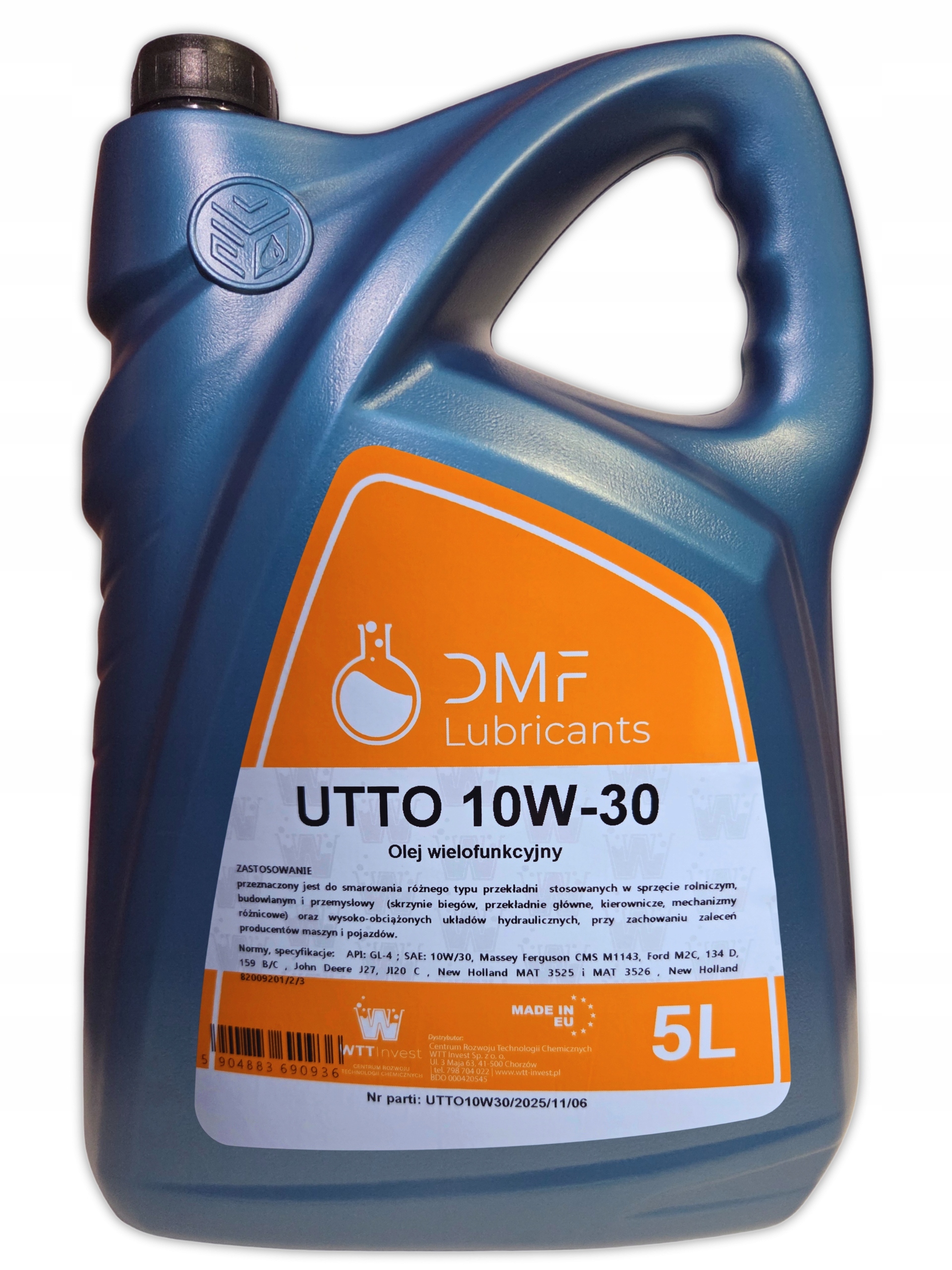 Olej wielofunkcyjny Utto 10W/30 5L hydrauliczno przekładniowy