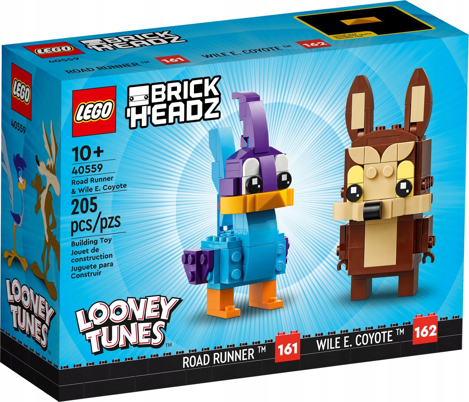 Lego BrickHeadz 40559 Pštros Vějíř a Wiluś E. Kojot