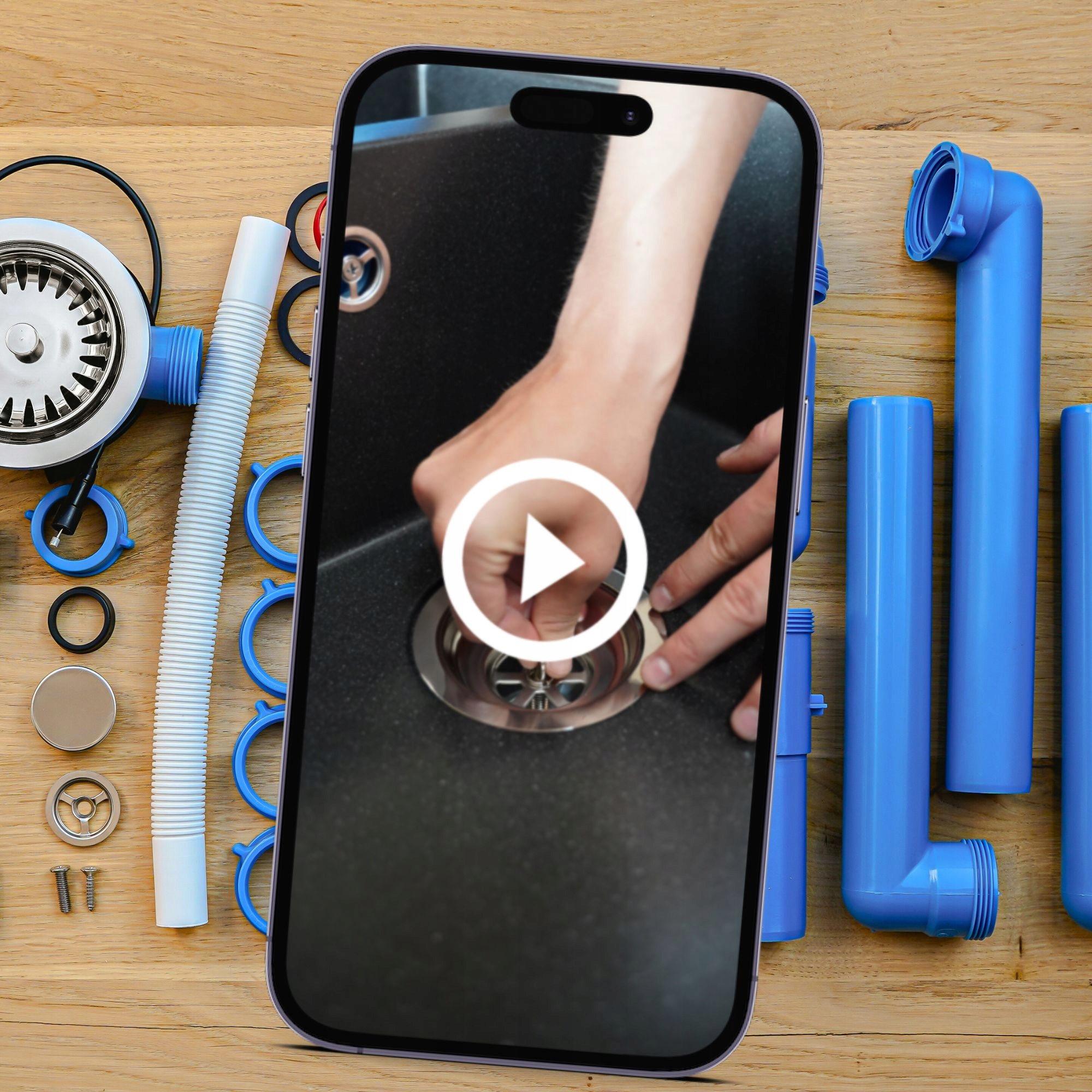 Syfon do zlewu 2komorowego z recyklingu Marka Sink Quality