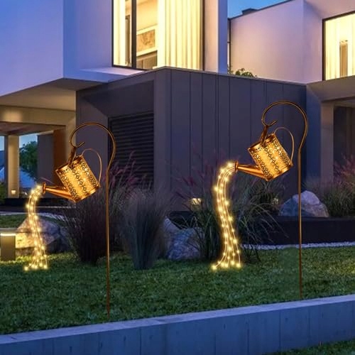 Konewka Solarne Lampy Zewnętrzne 90 LED Ogrodu IP65 Wodoodporne — miniatura 6