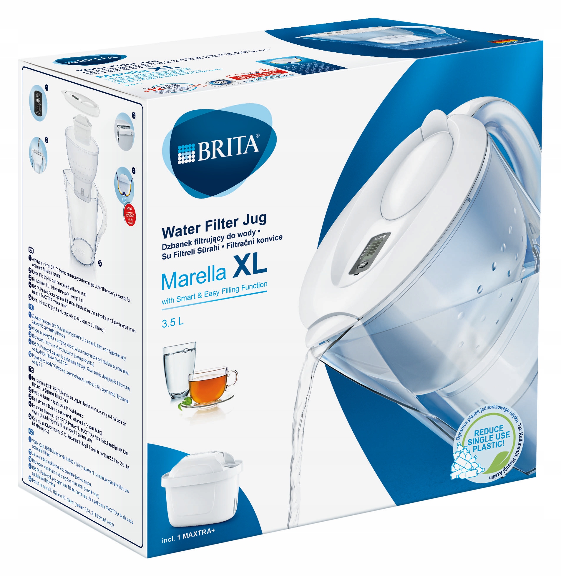 

Dzbanek Marella XL+3 Filtry Brita Maxtra Plus