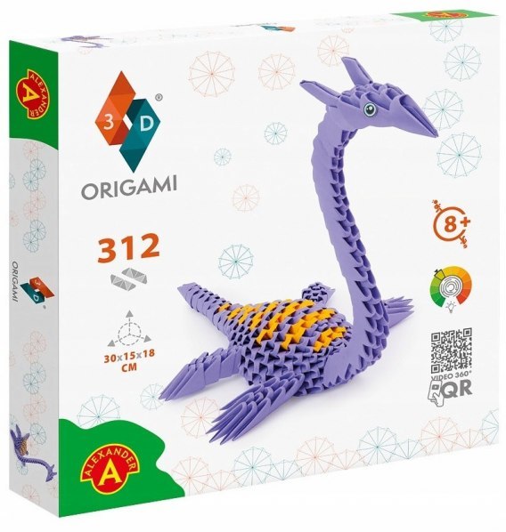 

Origami 3D Dinozaur Plezjozaur Alexander