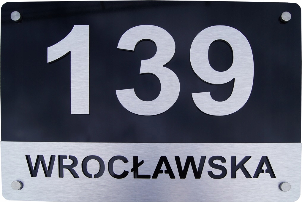 3D | 20x30 | Numer na dom Tabliczka adresowa ALU/1