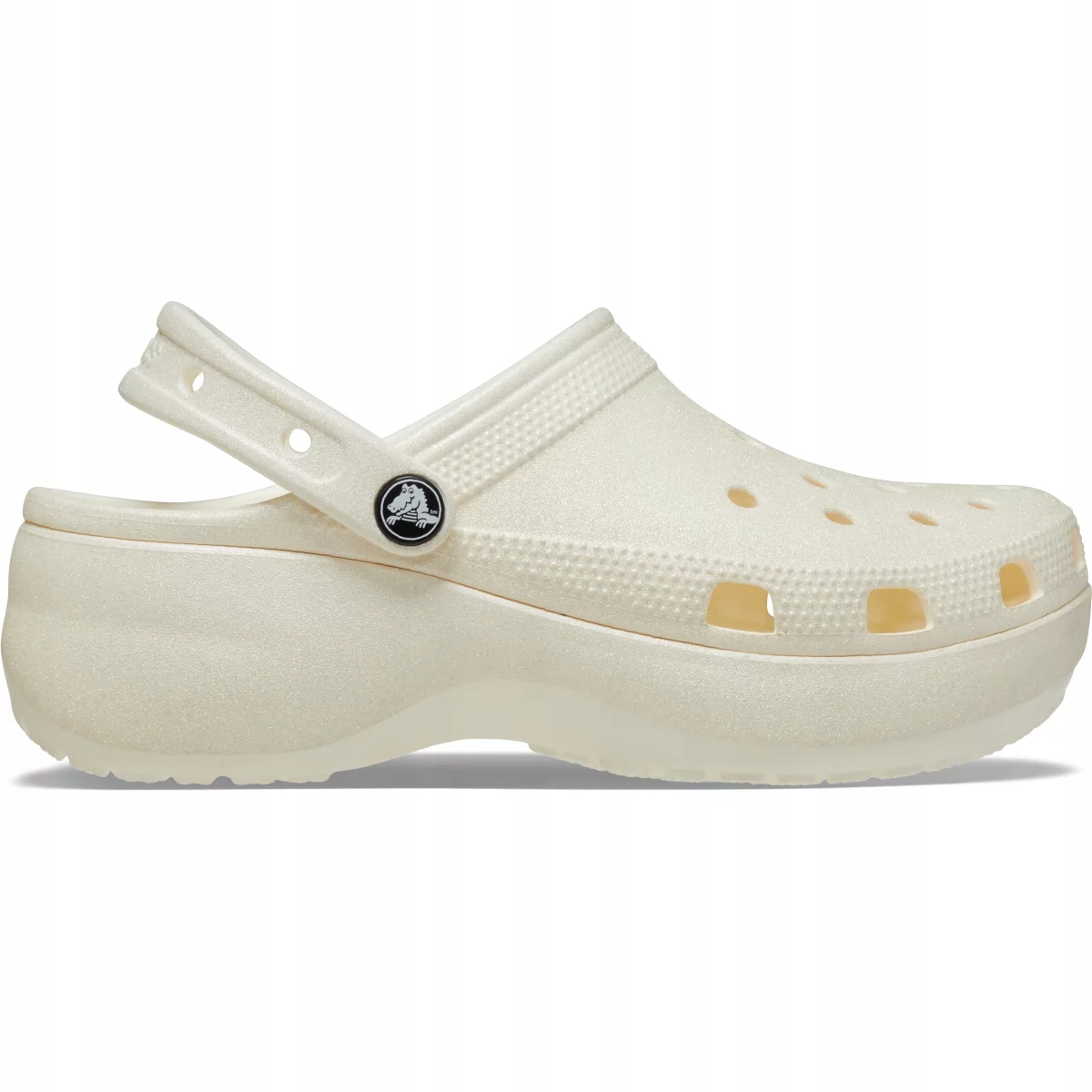 Nazouváky pantofle Crocs Classic Platform Glitter chalk 42-43 Eu
