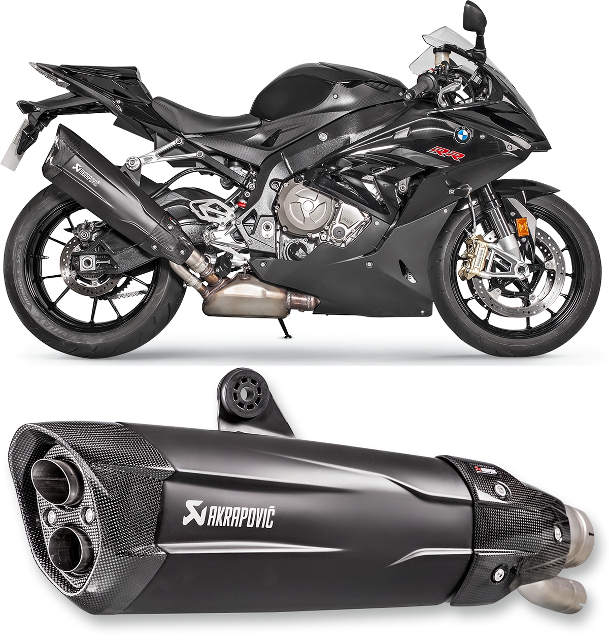 Tłumik Wydech Akrapovic BMW S 1000 RR 2017-2018 S-B10SO6-HDVDZBL za ...