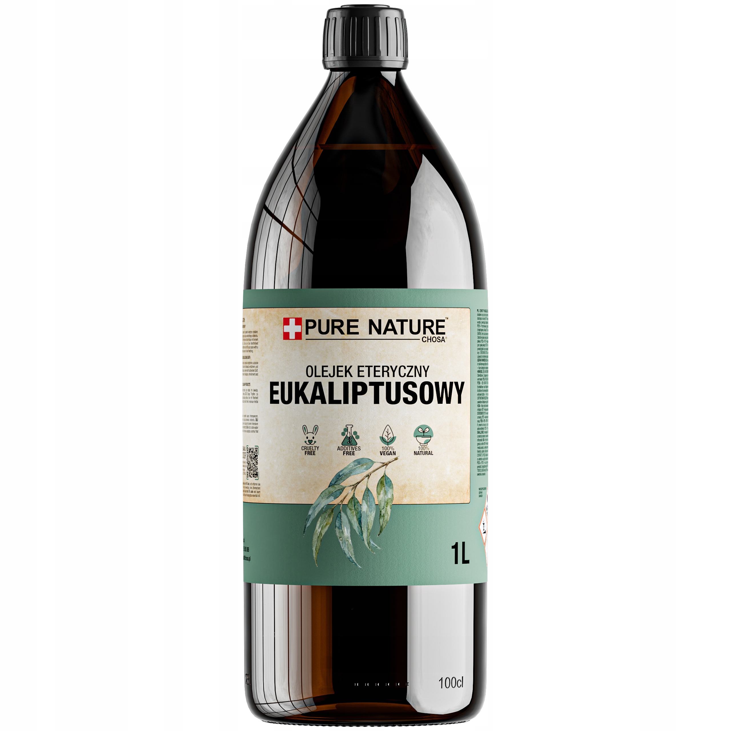 Eukaliptusowy Naturalny Olejek Eteryczny Do Sauny Masażu 1000ml 1L