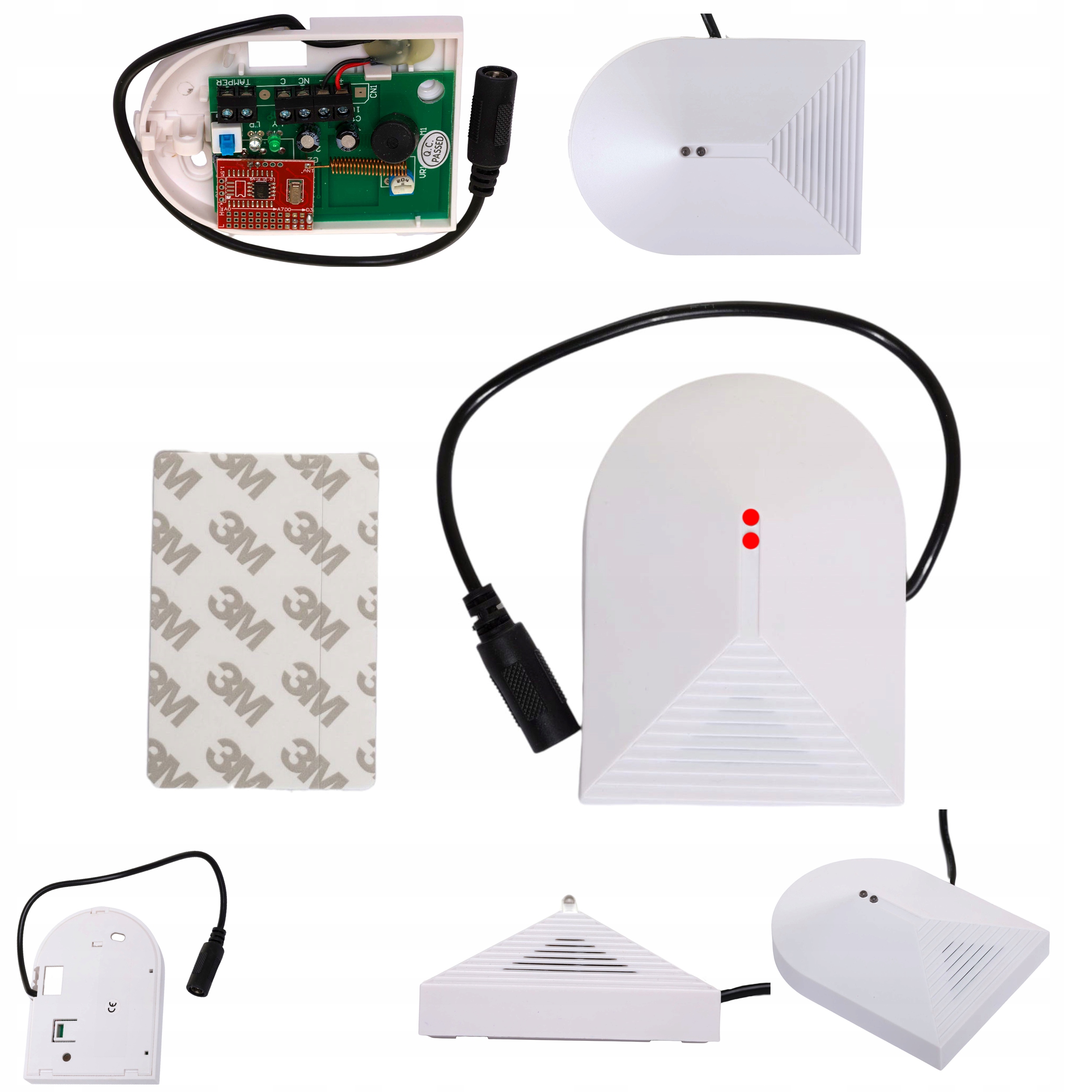 BEZPRZEWODOWA CZUJKA ZBICIA SZYBY DO ALARMU GSM