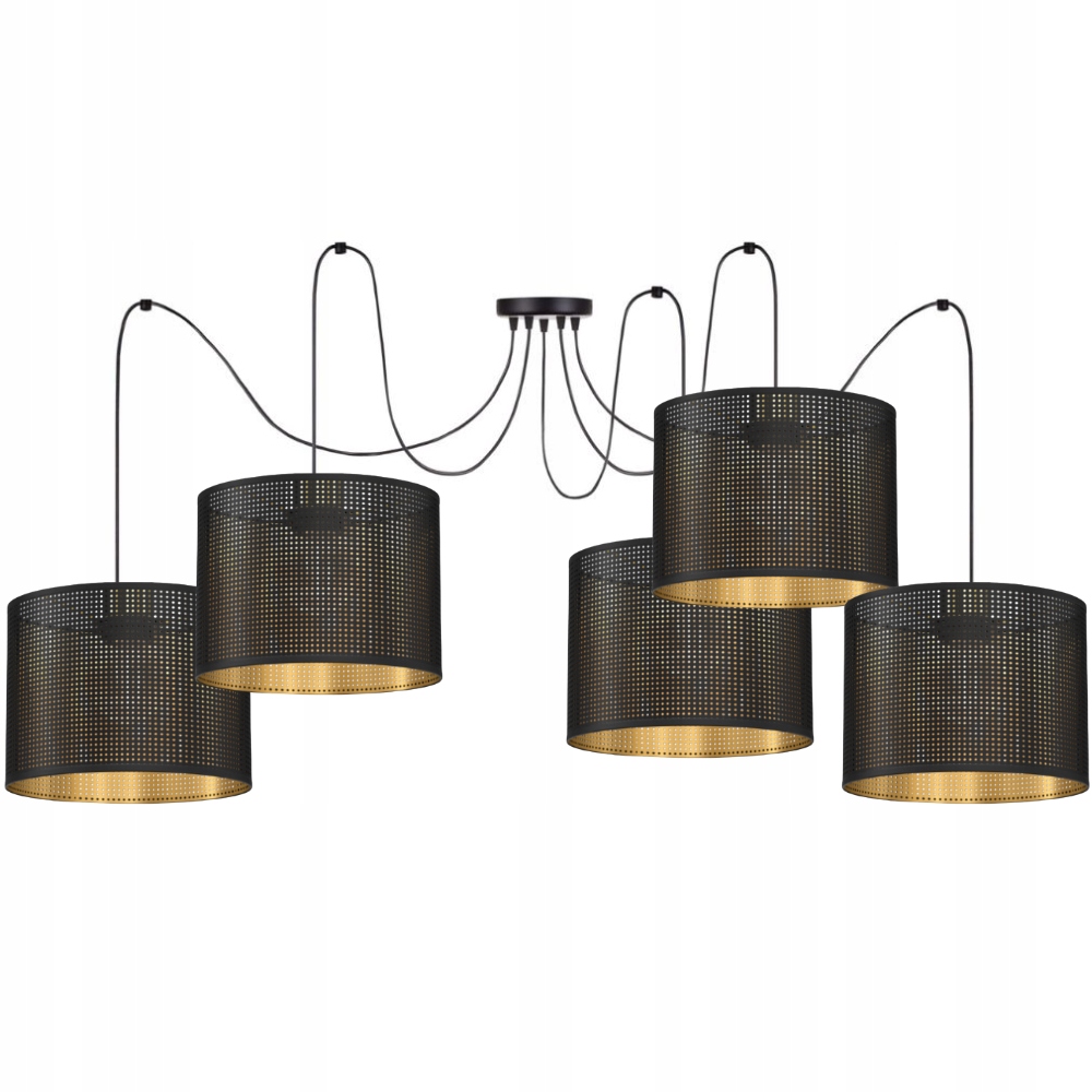 Závesná Lampa Pavúk S Prelamovaným Tienidlom S Dierkami