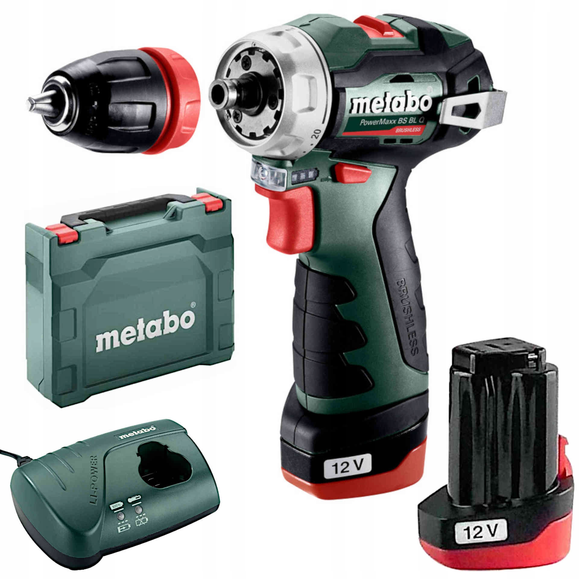 Wiertarko-wkrętarka Metabo PowerMaxx Bs Bl Q bezszczotkowa 12V Quick