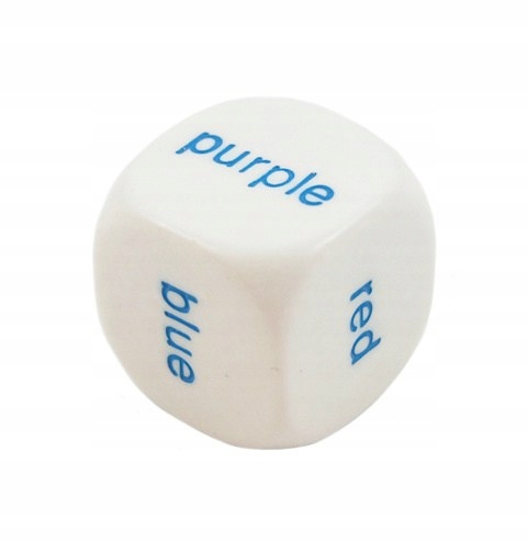 

Kostka K6 językowa kość Color Word Dice
