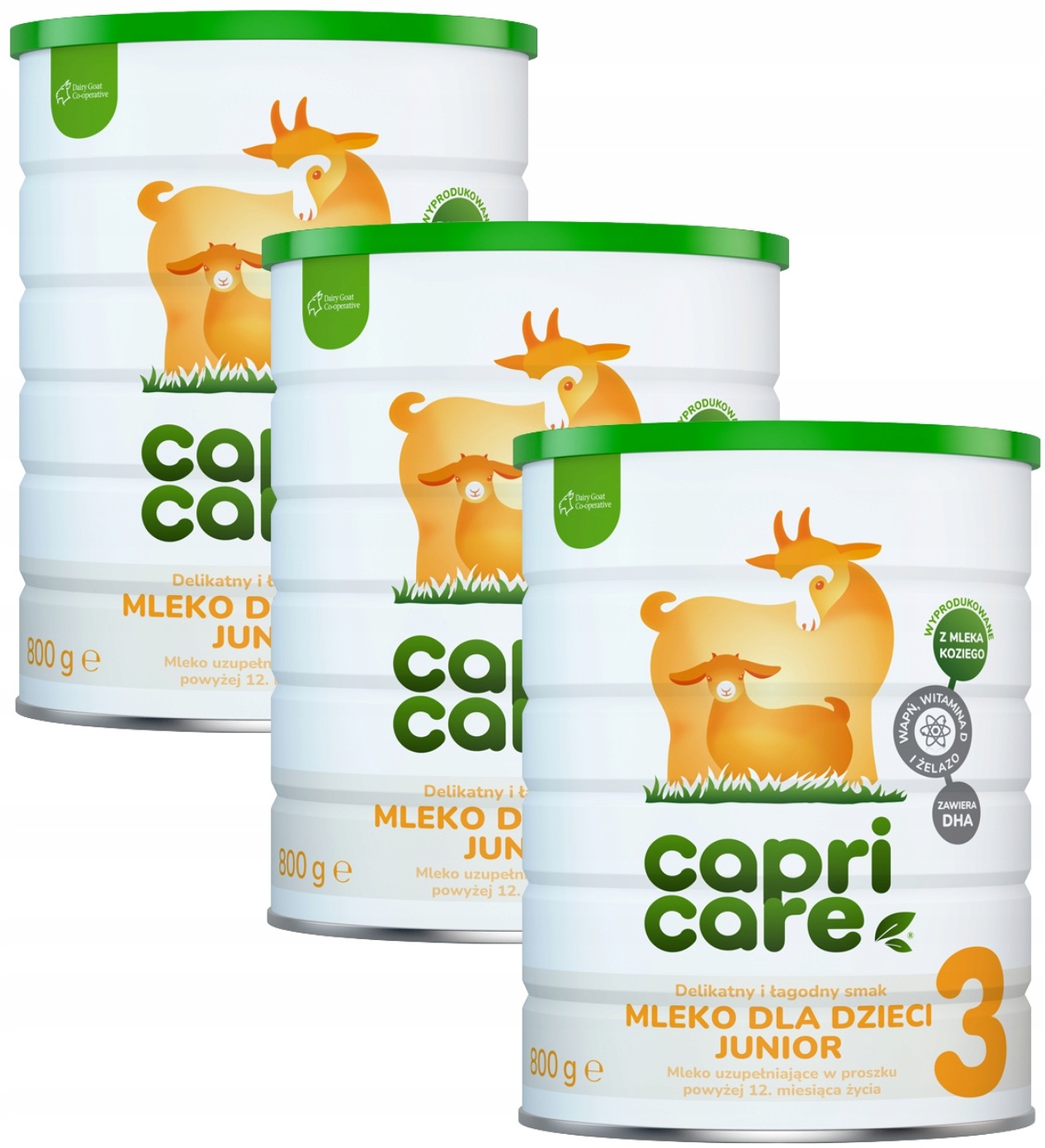 CapriCare 3 Junior mleko dla dzieci na bazie mleka koziego 800 g