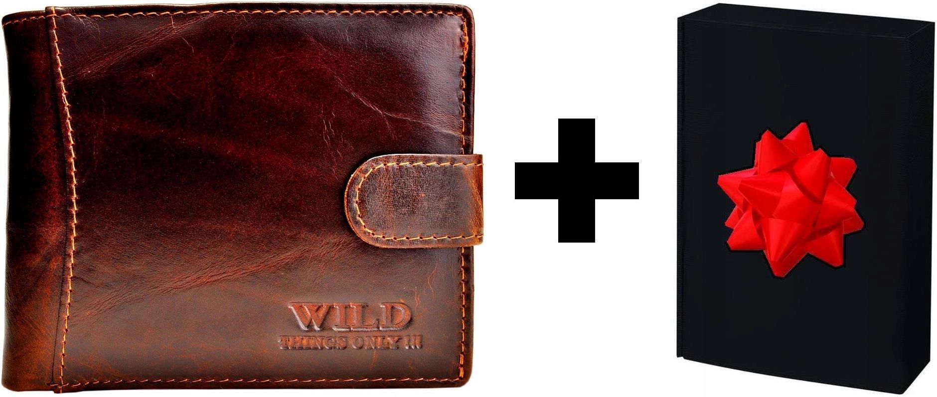 Hnědá Kožená Pánská Peněženka Zapínání Horizontální Mladistvá Elegantní Wild