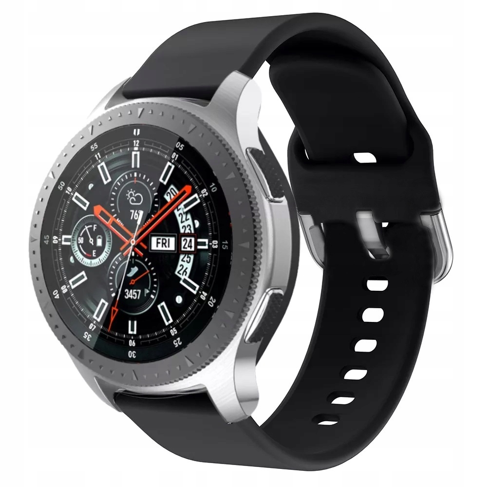

Silikonowy pasek opaska smartwatch 22mm czarny