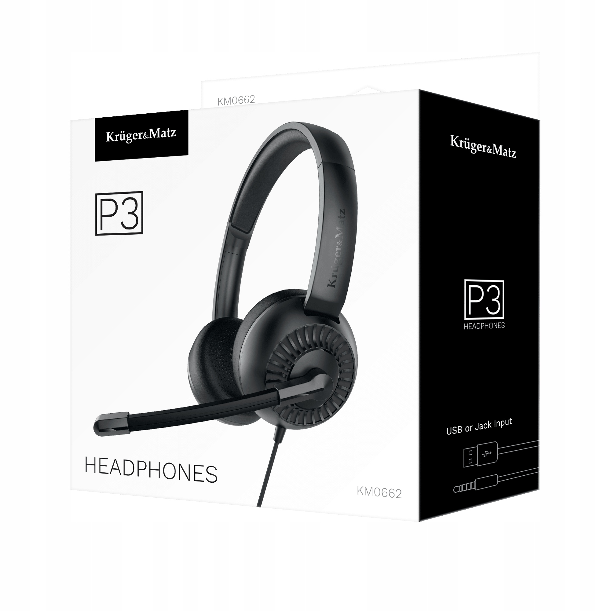 Słuchawki z mikrofonem USB Kruger&Matz P3 call Kod producenta KM0662