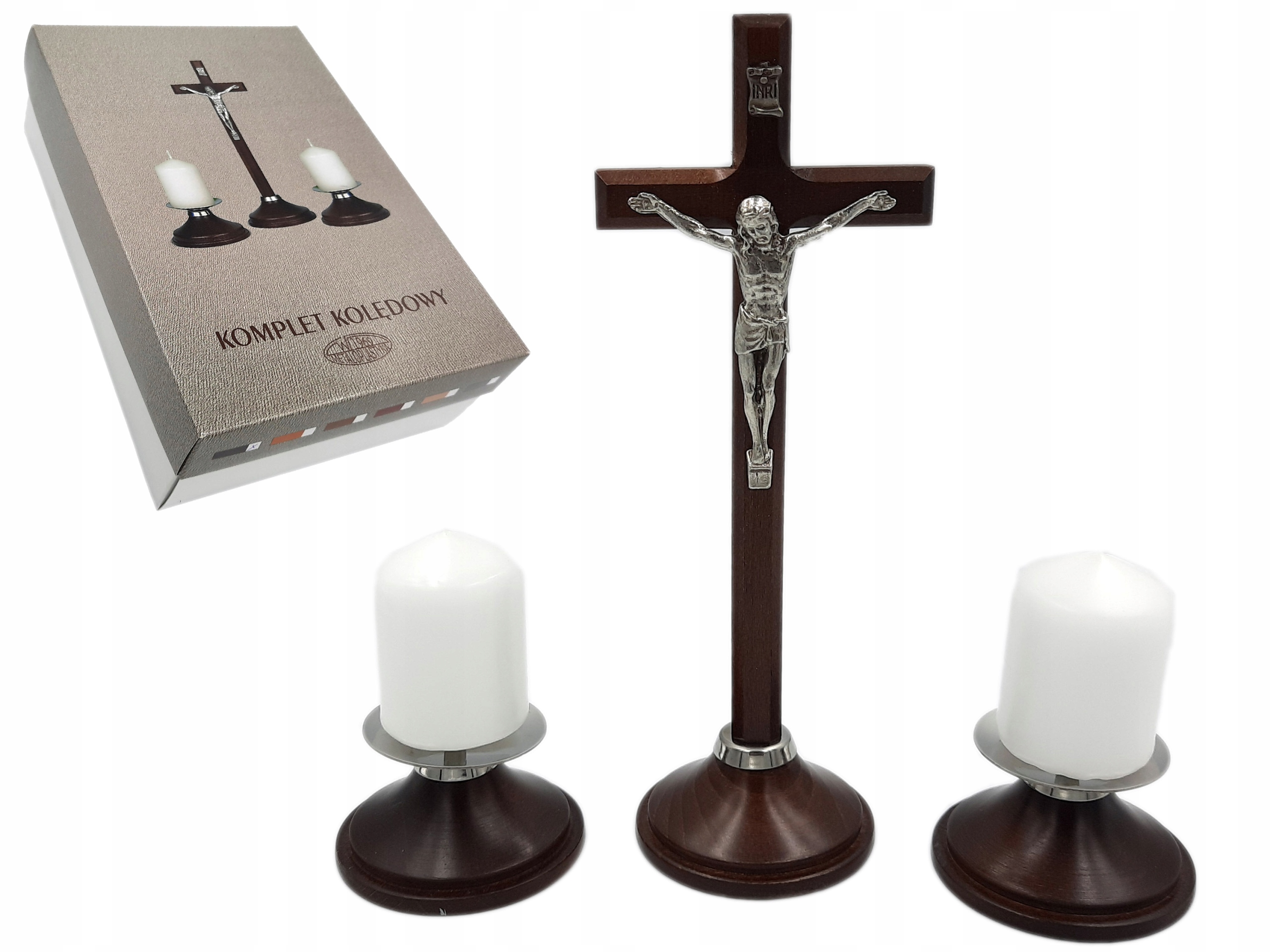 

Zestaw Kolędowy Drewniany Ciemny 22 cm komplet