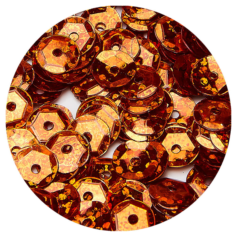 CEK629 Cekiny łamane 6mm 12g konfetti miedz.holo