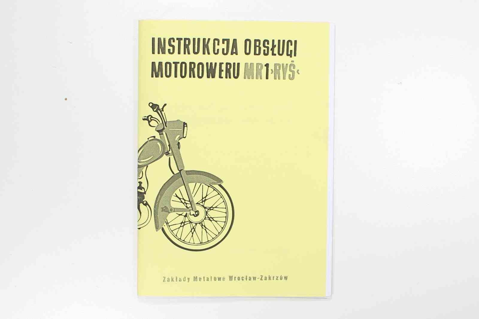 KATALOG INSTRUKCJA OBSŁUGI ROMET MR 1 RYŚ