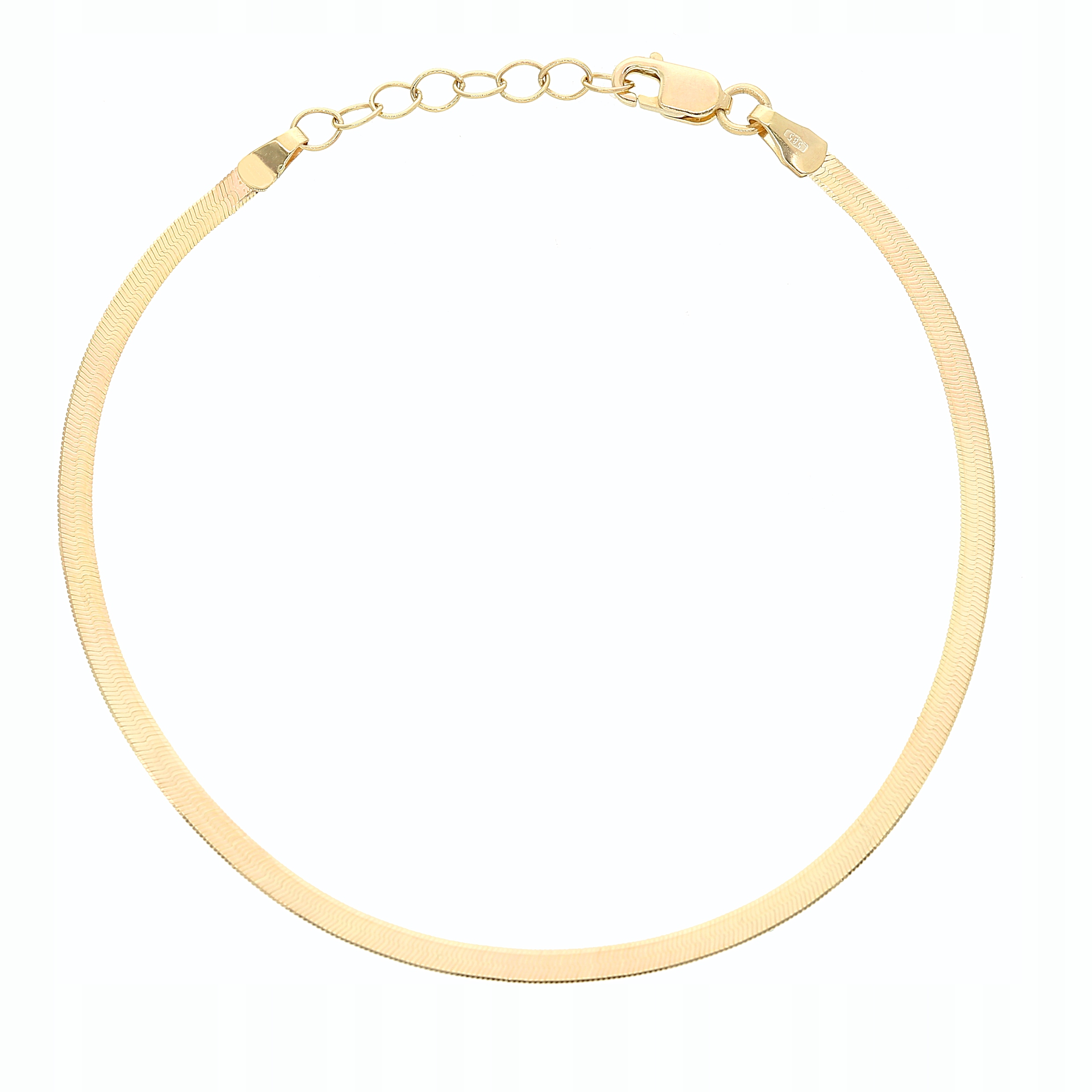 Zlatý náramek hadí vzor 2,2 mm Au585 (14kt) délka 18 cm