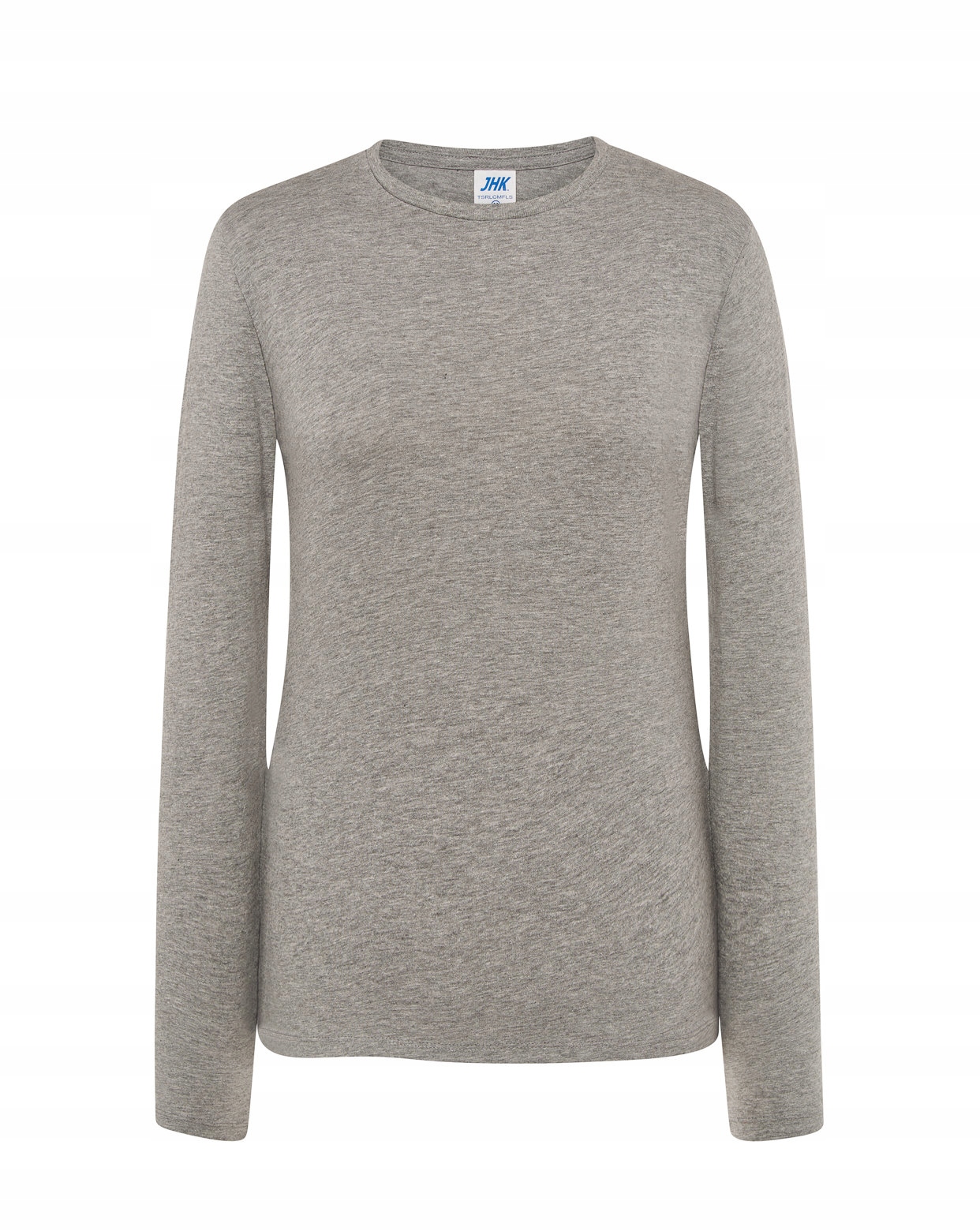 DAMSKI t-shirt gładki JHK TSRLCMF LS szary 2XL