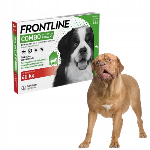 Frontline Combo Spot-On XL na pchły i kleszcze dla psów 3 pip