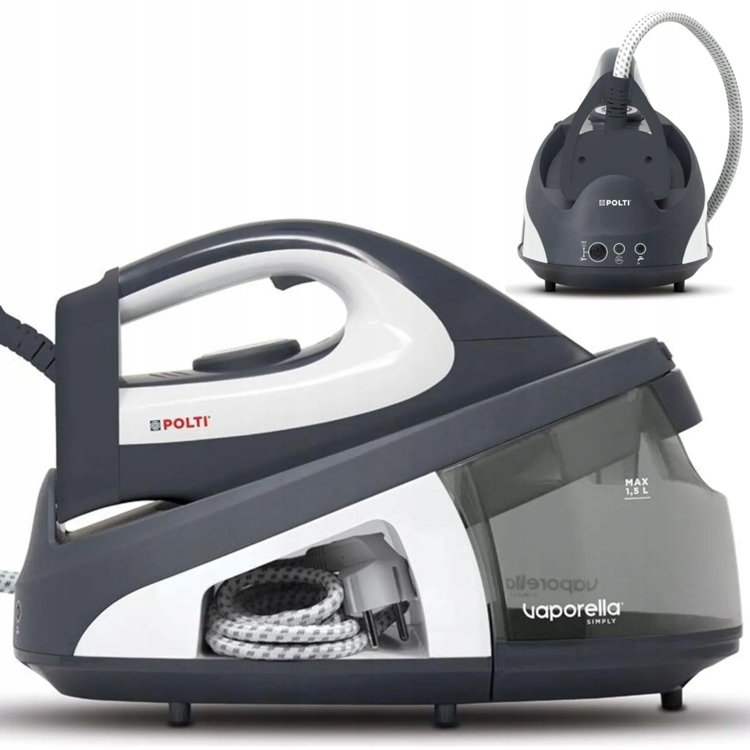 Włoska Mocna Stacja Parowa Generator Pary Żelazko 2200W Polti 6,5 Bara