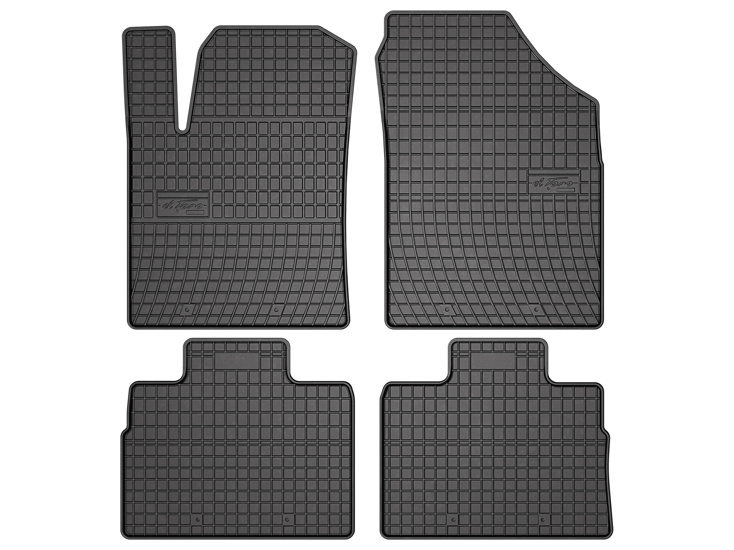 Gumové koberce pro Dfsk E5 od 2025 suv komplet 4 ks SolidPRO rant 1,5 cm
