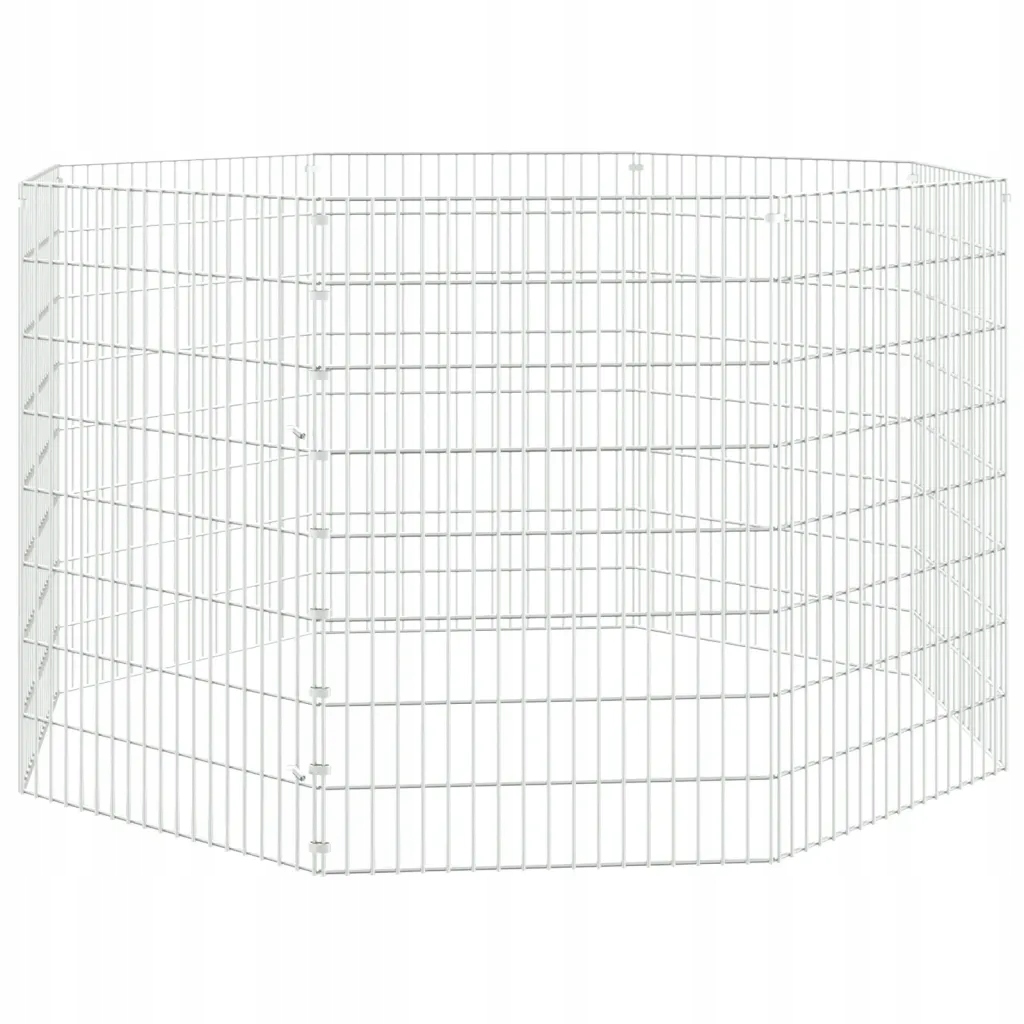 Levně Ohrádka pro zvířata z pozinkovaného železa, stříbrná, 54x80 cm