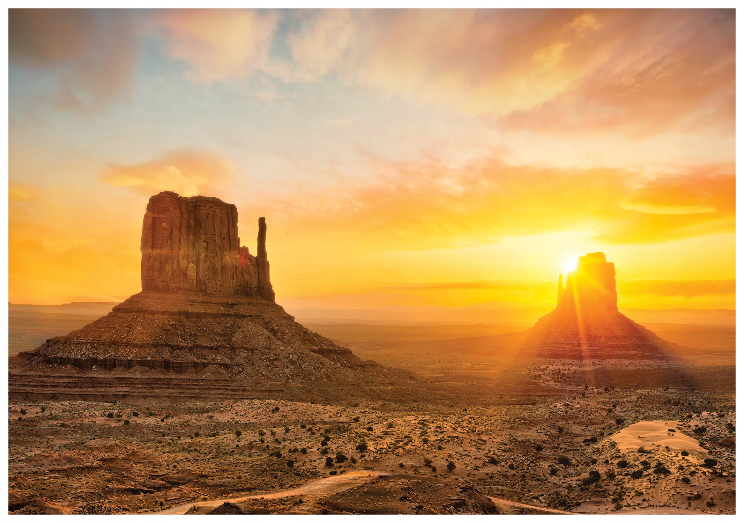Fototapeta Monument Valley Arizona západ slunce krajina 254x184 lepidlo