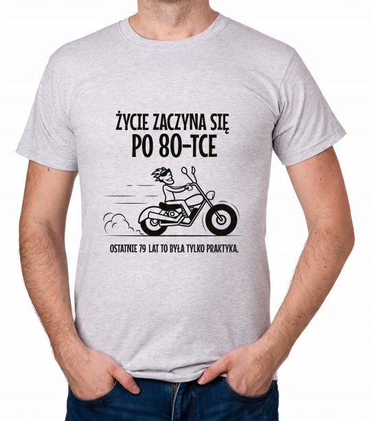 

koszulka Życie Zaczyna Się Po 80-TCE prezent