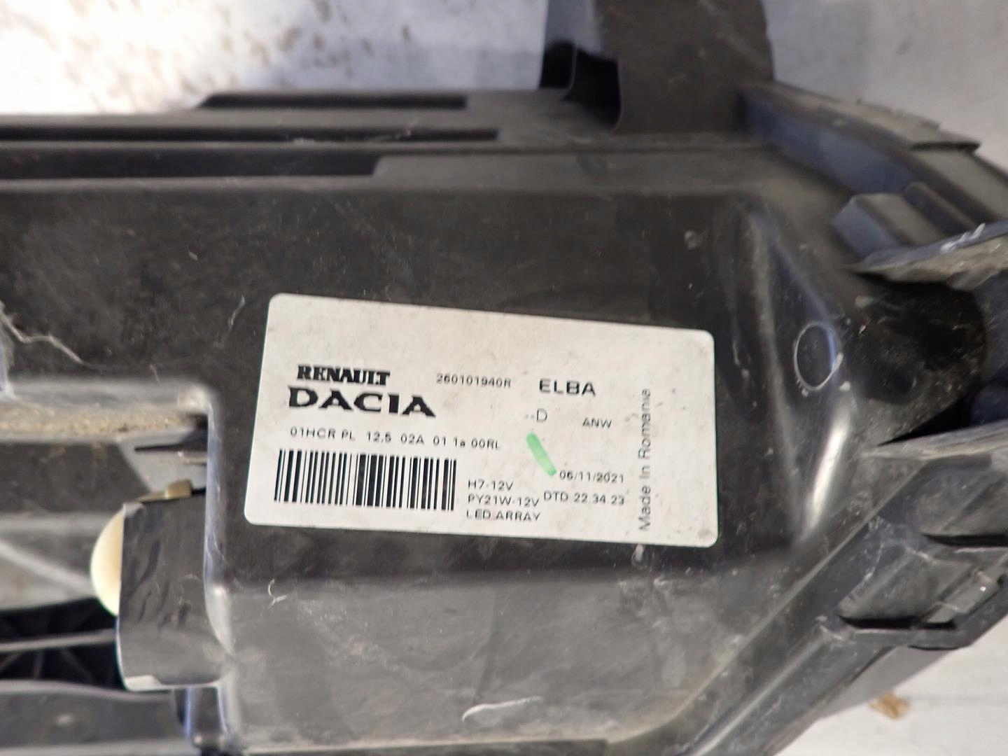 light front front right DACIA SANDERO III 2020- LED 260101940