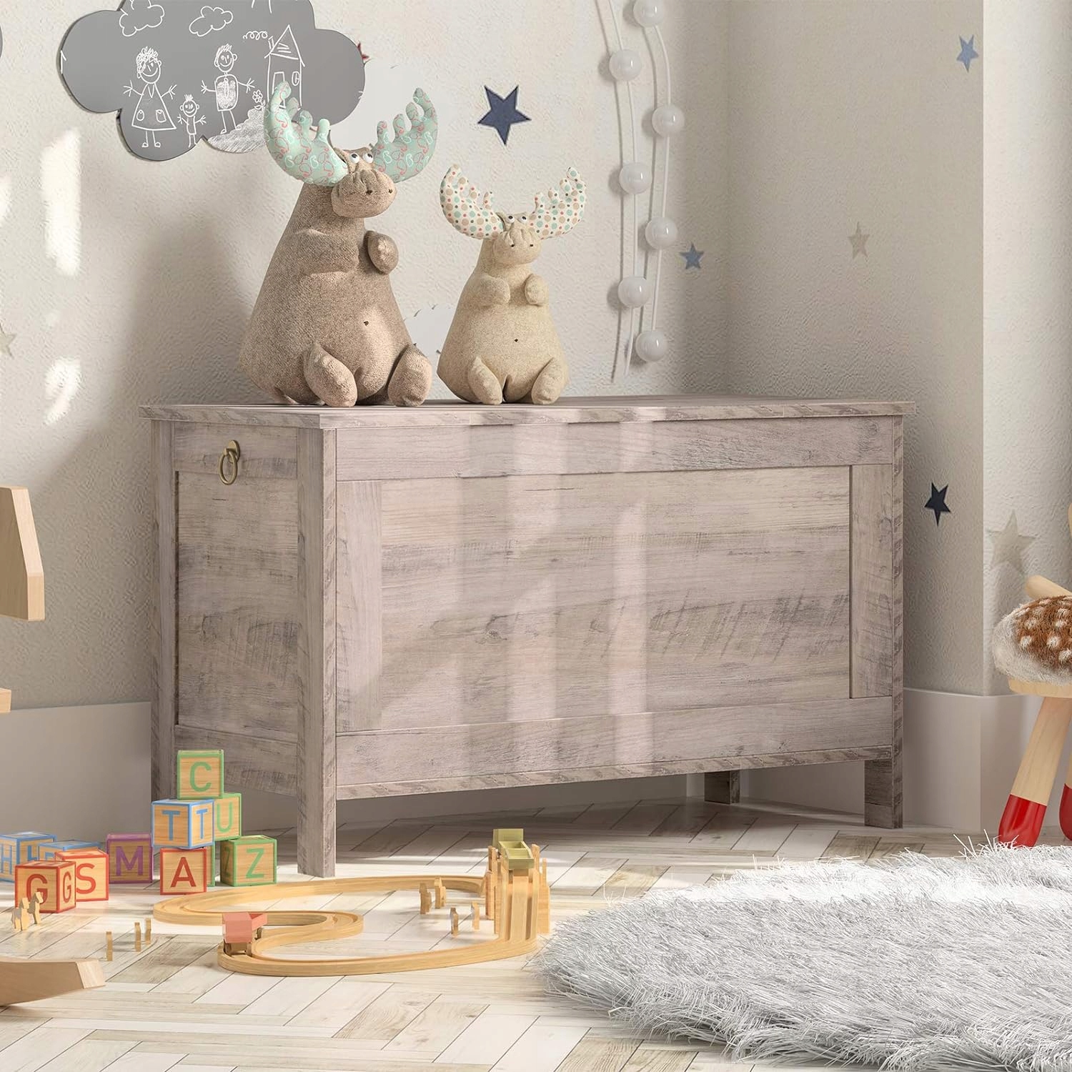 SKRZYNIA DO PRZECHOWYWANIA NA UBRANIA ZABAWKI BUTY POŚCIEL INDUSTRIALNA Pojemność skrzyni 146 l