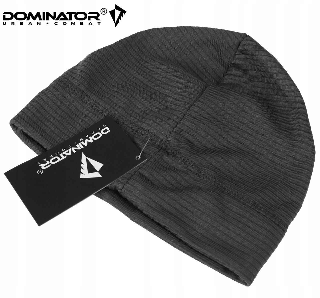 Czapka Termoaktywna Sportowa DOMINATOR QUICK DRY CAP Oddychająca Czarna Wzór dominujący bez wzoru