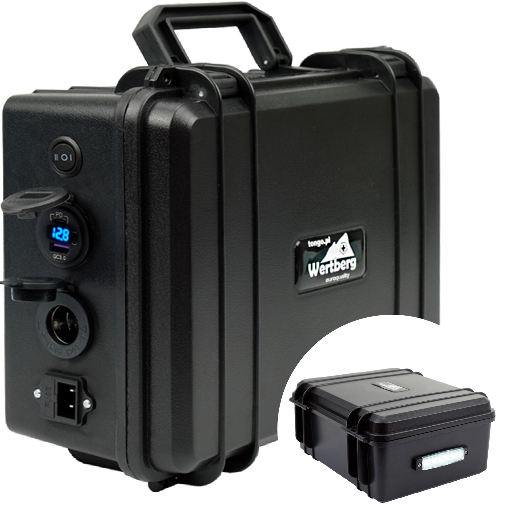 Ekufer box obudowa na akumulator Vrla: gn. zap. 2x Usb woltomierz Led