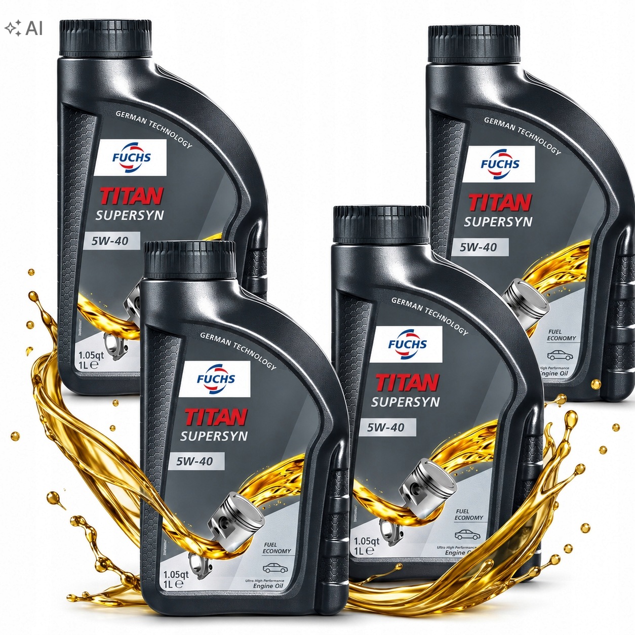 Fuchs Titan Supersyn 5W40 4L Olej Silnikowy Api Sn Acea A3/B4