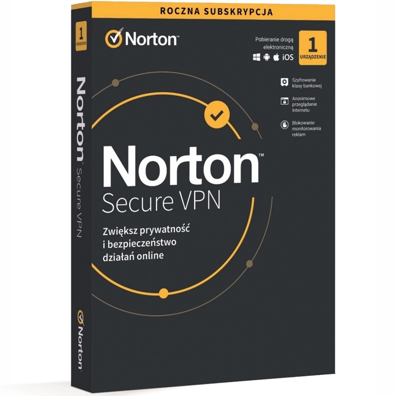 Symantec Norton Secure VPN 1 st. / 12 miesięcy ESD