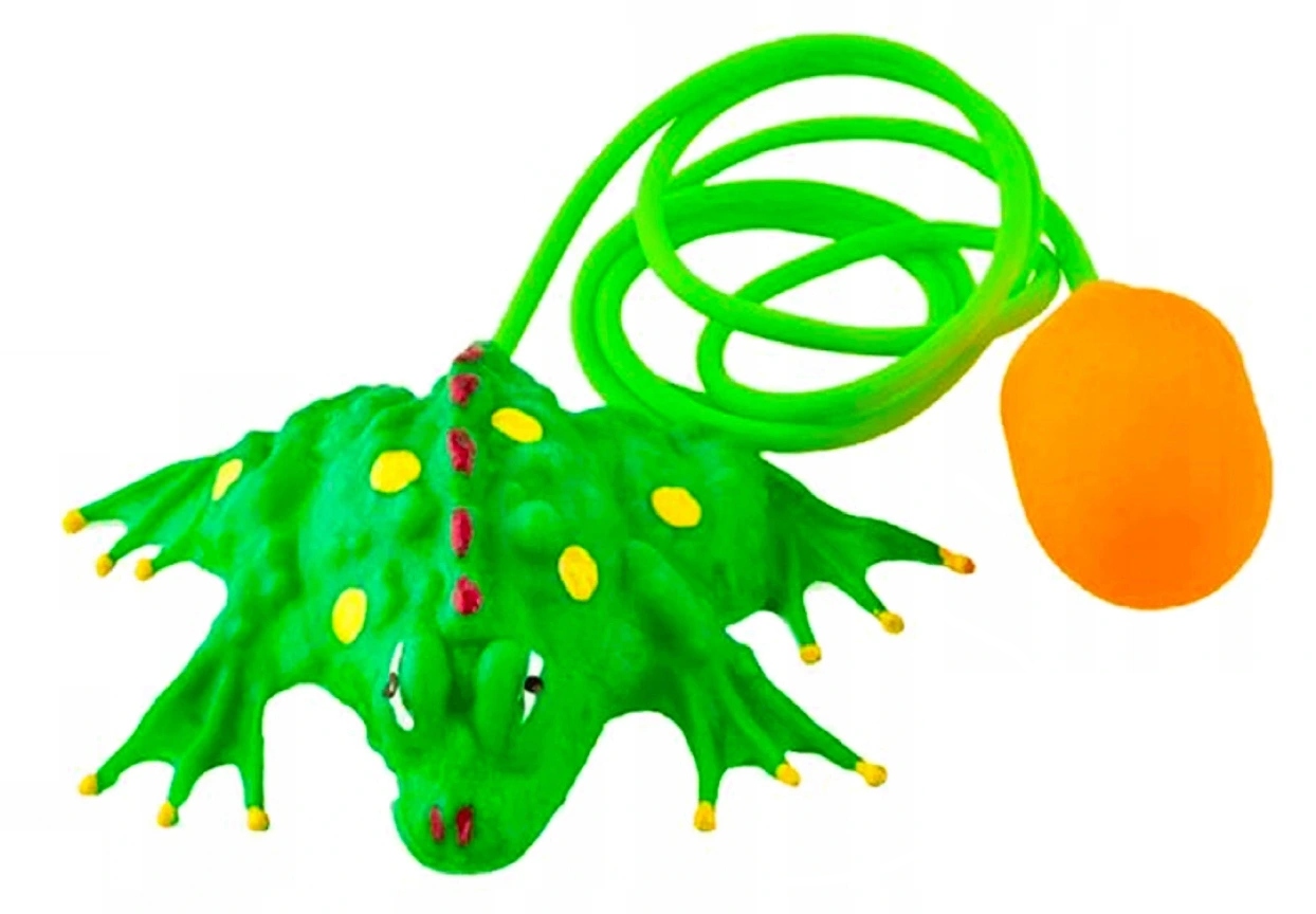 SKACZĄCA ŻABKA Żaba Ropuszka Ropucha na pompkę MIX EAN (GTIN) 59011000000002