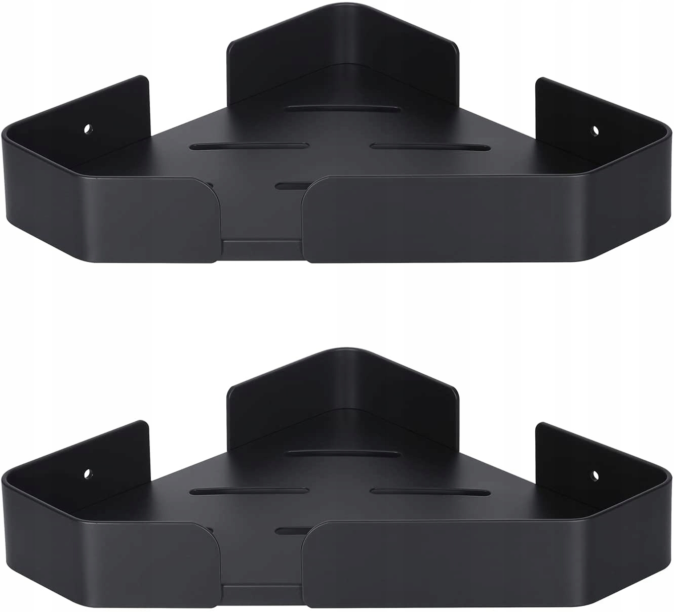 PÓŁKI ŁAZIENKOWE POD PRYSZNIC WISZĄCA CZARNA