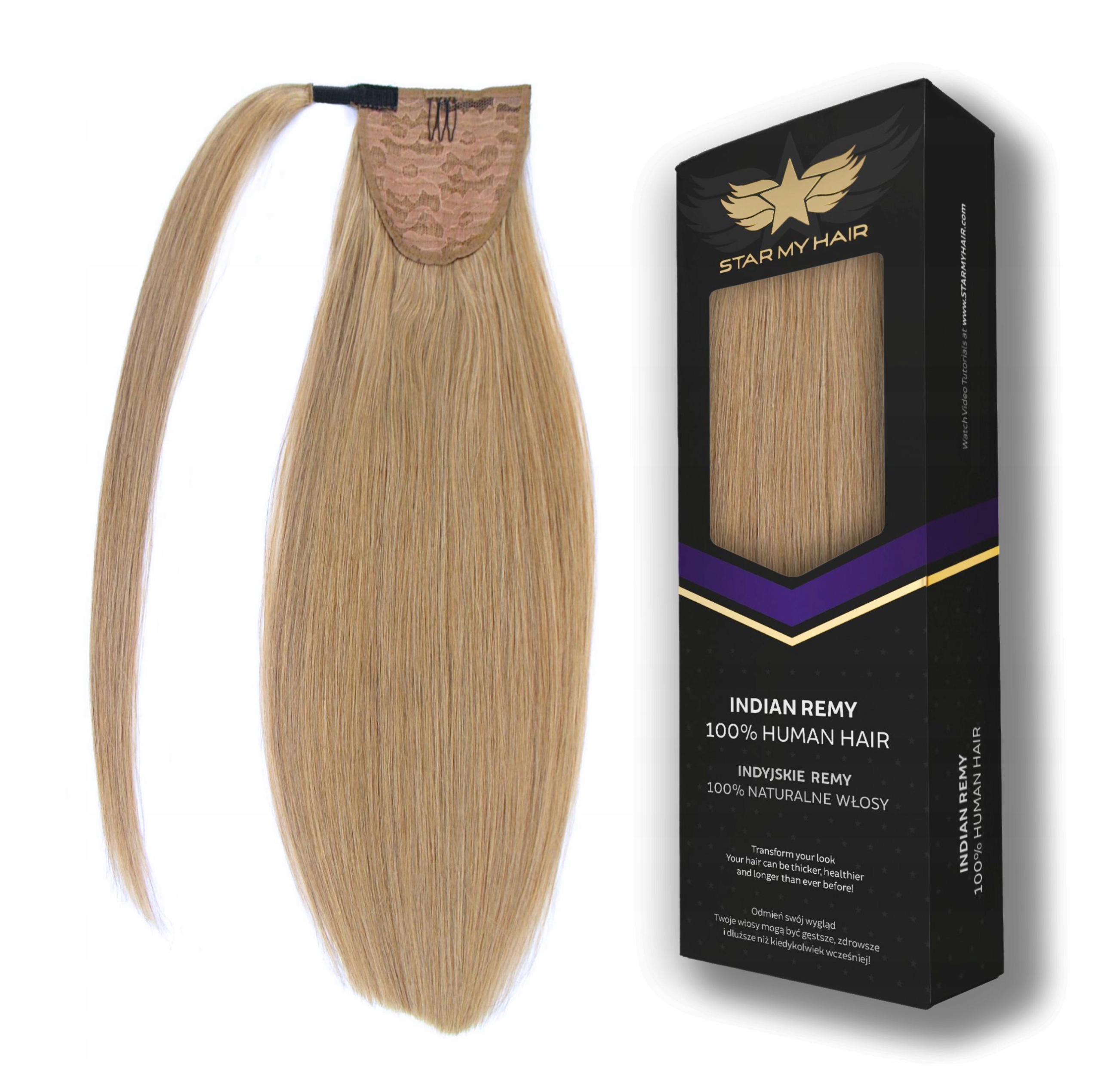 Kucyk Doczepiany kitka włos naturalny Dopinka 50cm