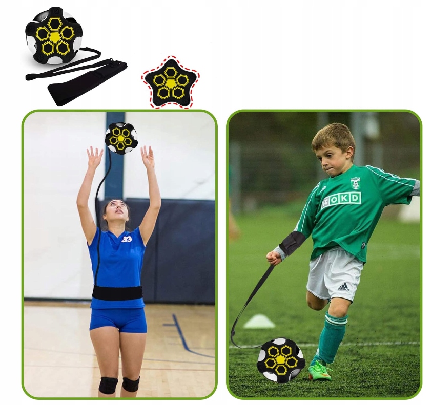 PAS TRENINGOWY DO PIŁKI NOŻNEJ REGULOWANY OPASKA DO TRENINGU PODAŃ STRZAŁÓW Marka inna