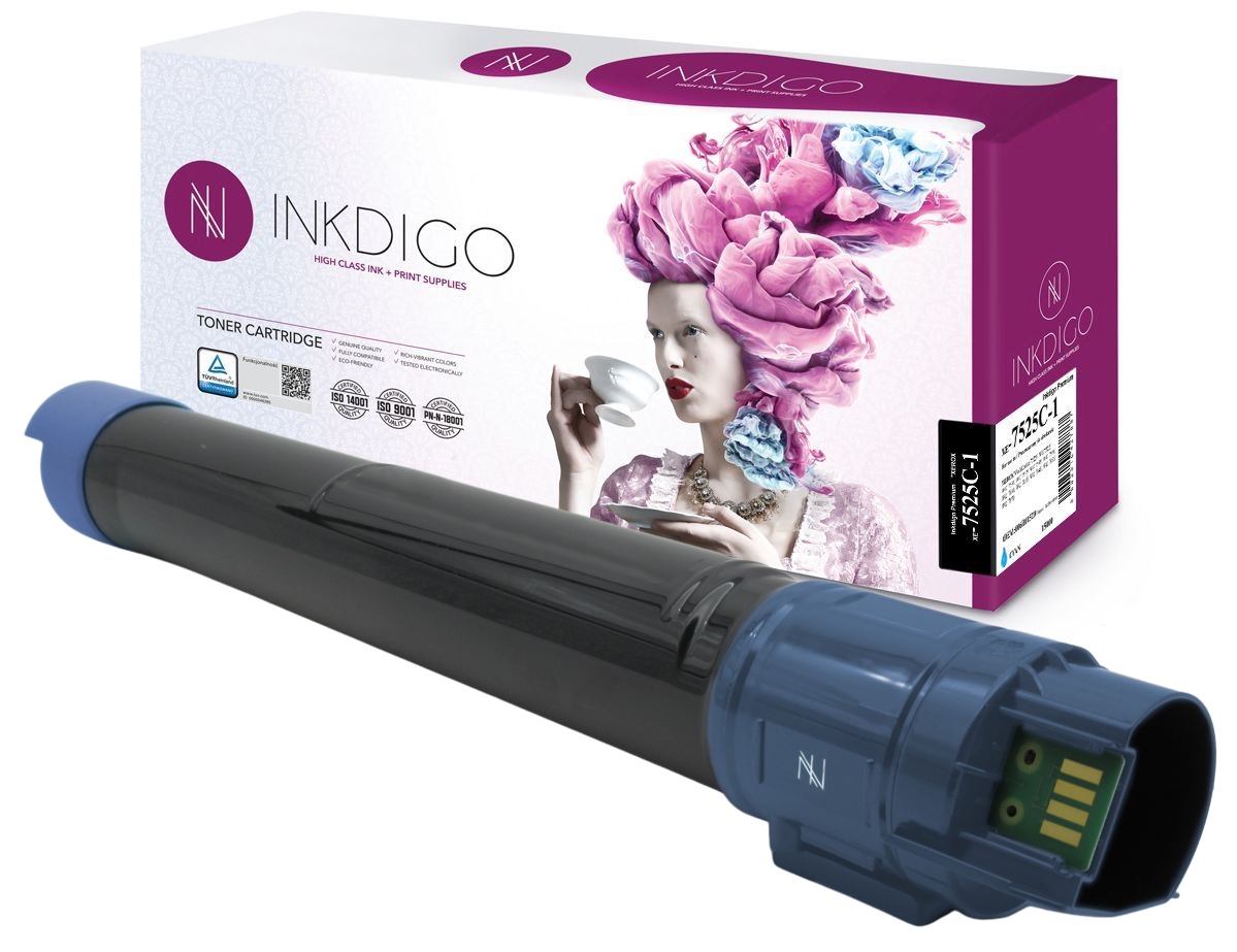 Toner Inkdigo Pro Xerox 7525, Azurový (cyan), 15 000 Stran, 006R01518