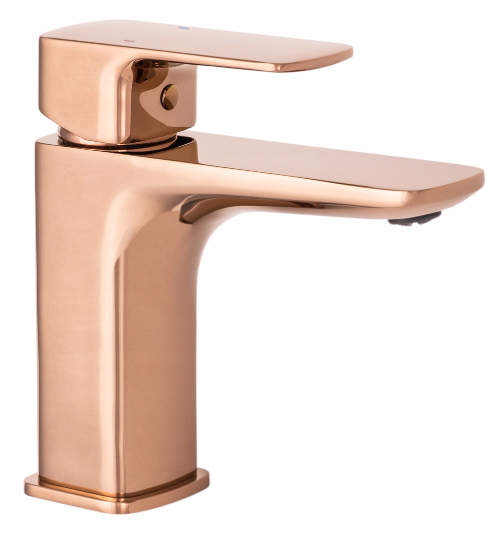 Cubic Zlatá Rosegold Umývadlová Batéria Štvorcová