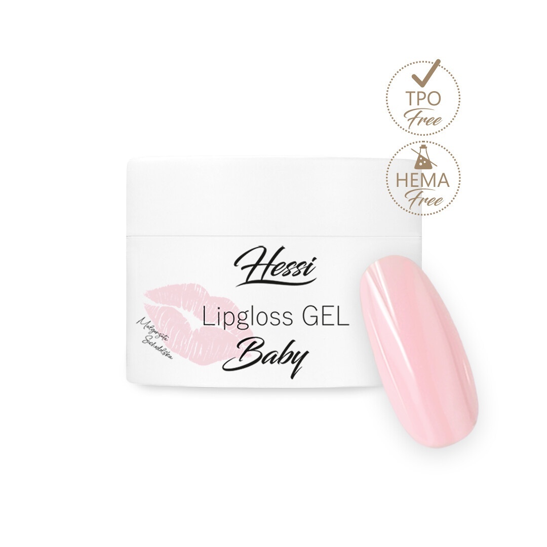 Hessi Lipgloss Baby 50 ml Stavební Gel 2v1 na nehty, samonivelační