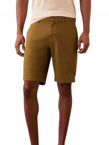 Calvin Klein Klasické Kraťasy Zelené Před Koleno Bavlna 30 Kwe