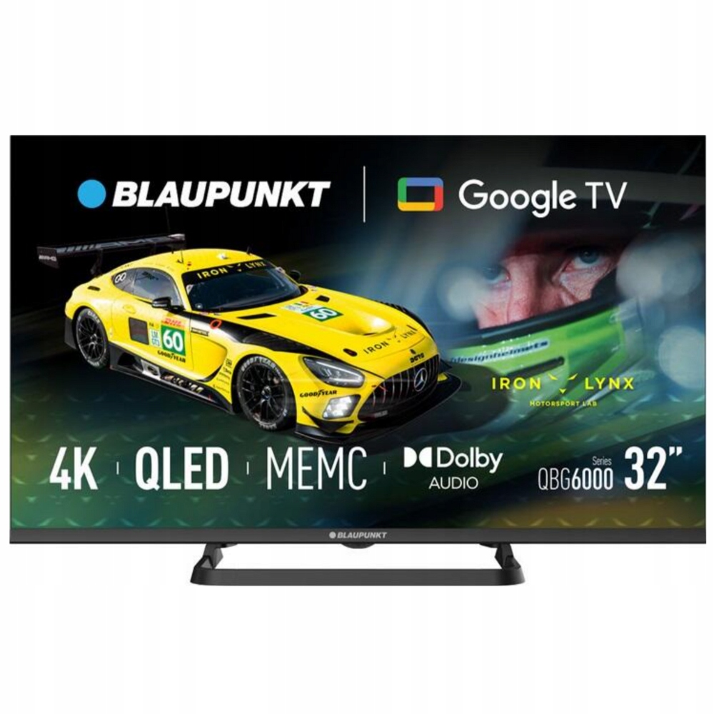 Telewizor 32 Cale Qled Smart Tv Blaupunkt Google Tv Fhd Wifi Hdmi Czarny